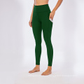 Leggings de yoga de cintura de alta cintura con pantalones de cintura con pantalones de yoga de bolsillo de bolsillo de bolsillo.